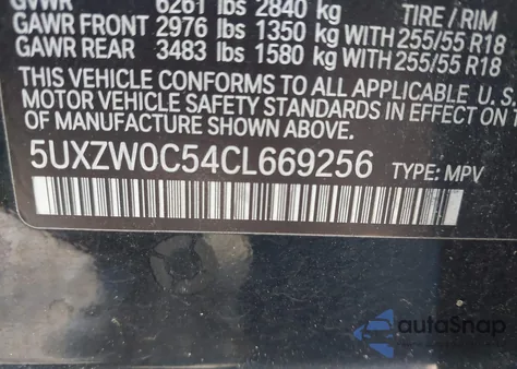 2012 BMW X5 xDrive35D from USA, damaged, VIN 5UXZW0C54CL669256